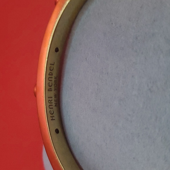 Henri Bendel SWAROVSKI Crystal Paved Skinny Rox Yellow Gold Bracelet Bangle - Picture 8 of 8